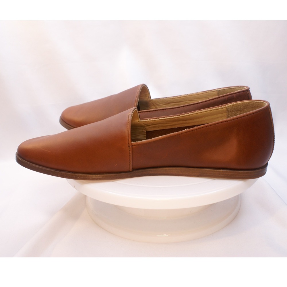 Nisolo Alejandro Slip On Loafers Mens 12 Brandy Brown Leather Made in Mexico - Picture 5 of 12